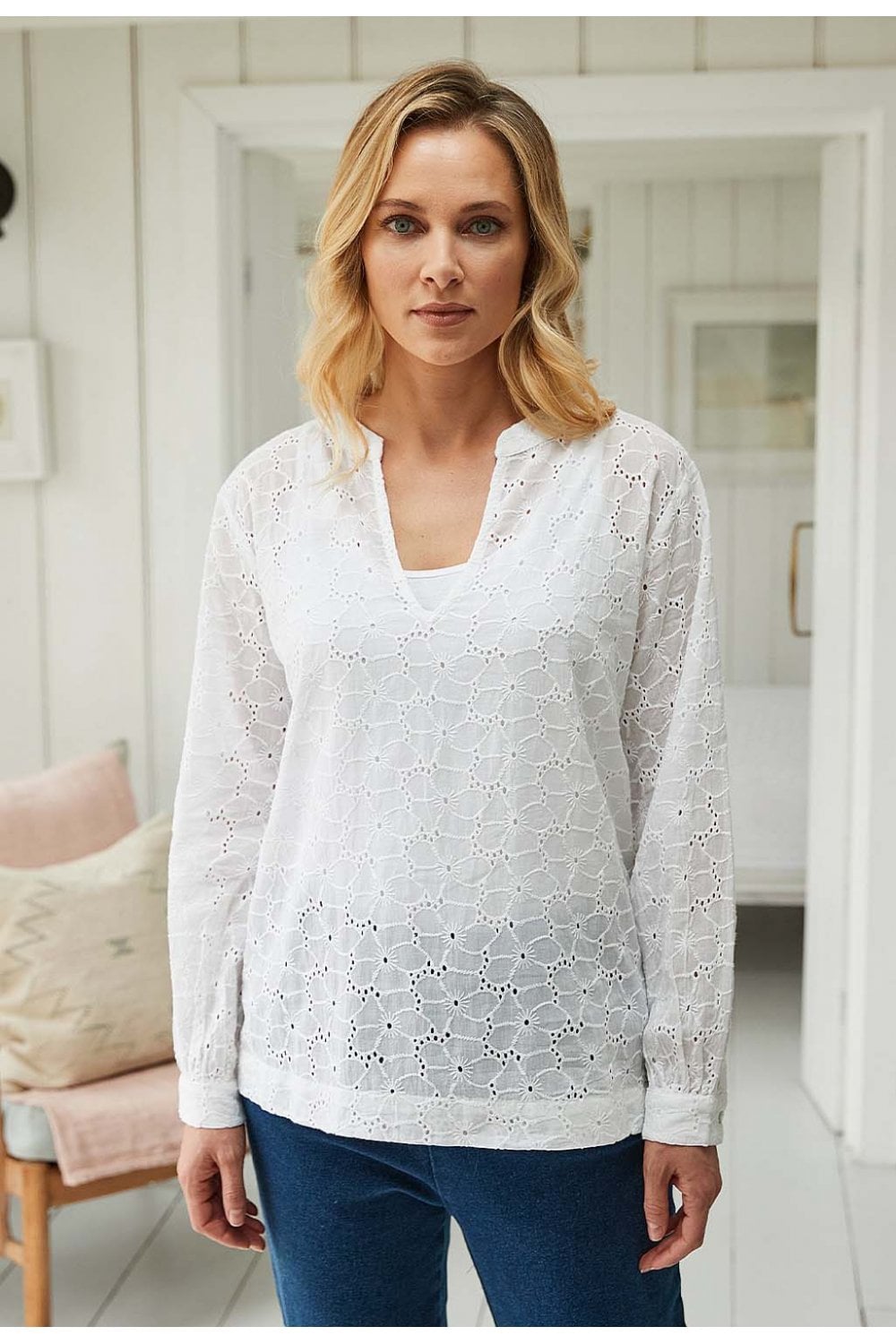 DAHLIA BLOUSE | COL=WHITE