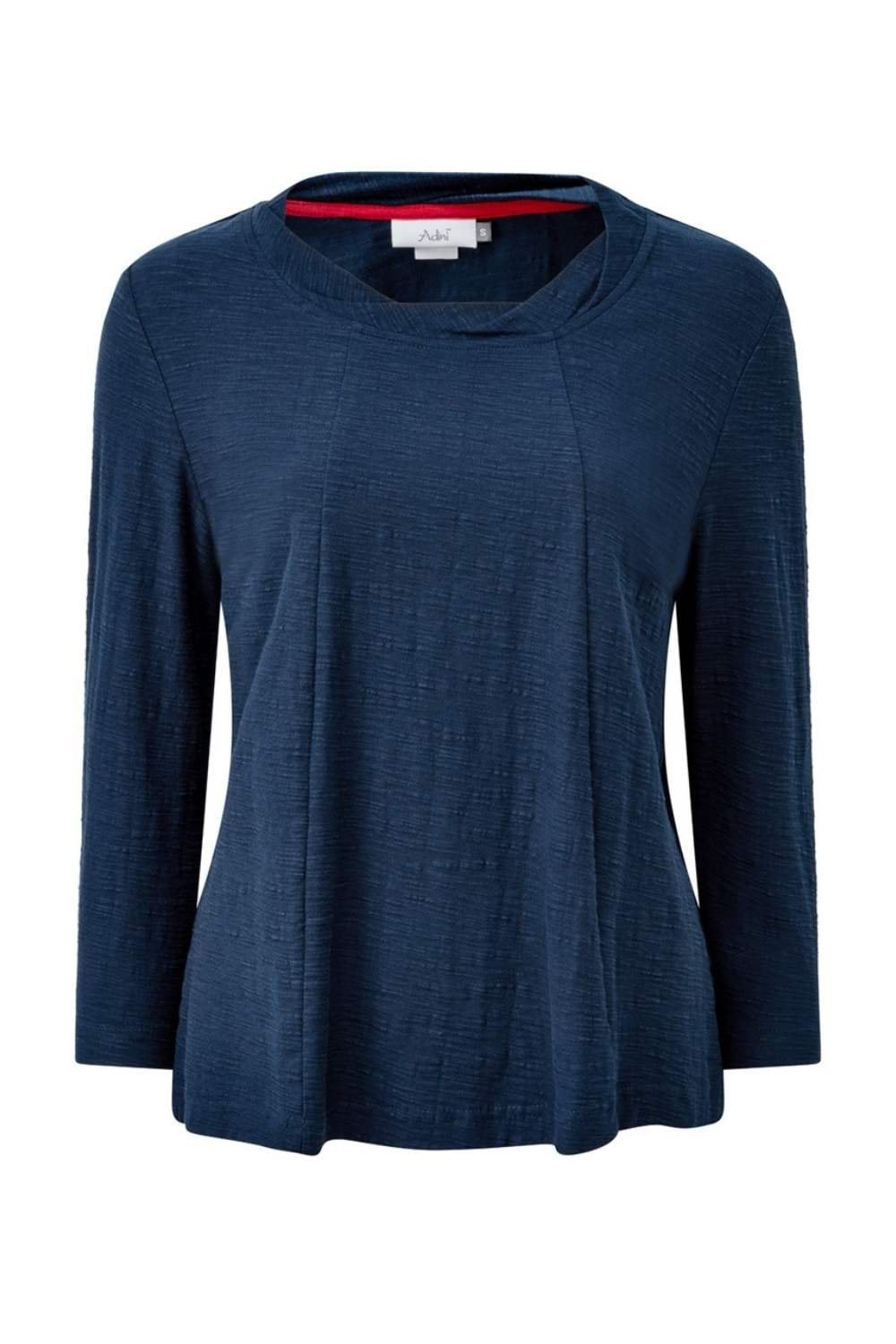 DONNA TOP SOLID SLUB | COL=NAVY