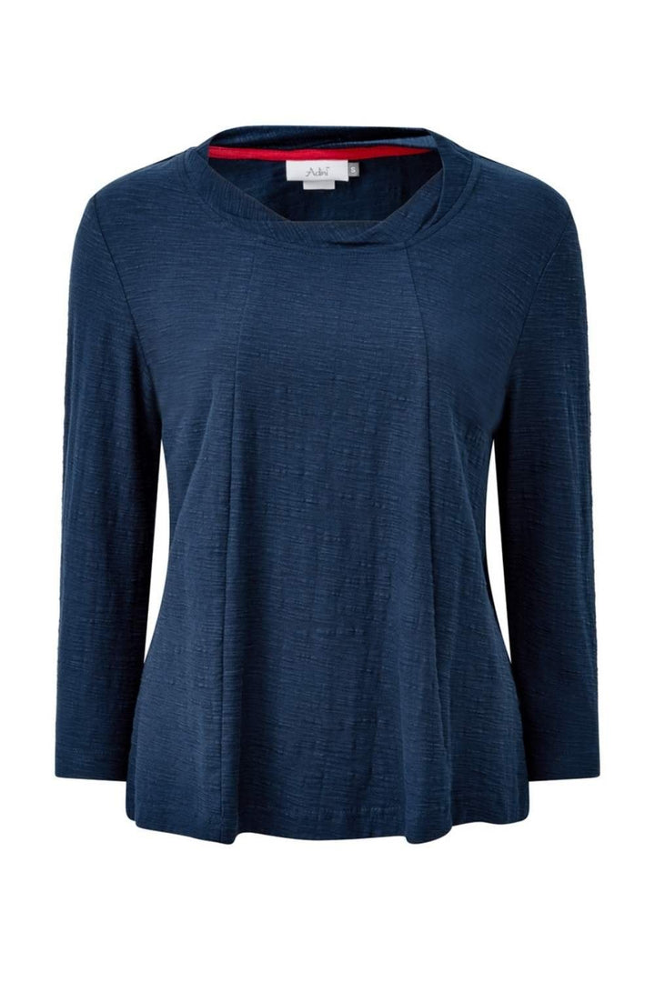 DONNA TOP SOLID SLUB | COL=NAVY