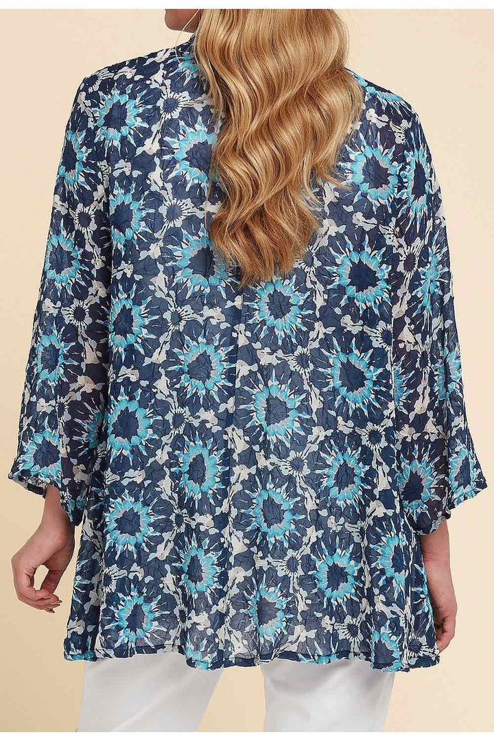 DORA KIMONO MAIKU PRINT | COL=BLUE