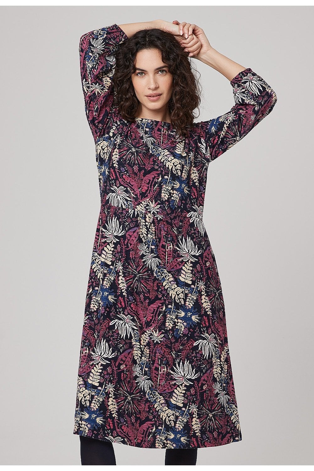 ELEANOR DRESS FOREST PRINT | COL=MULTI