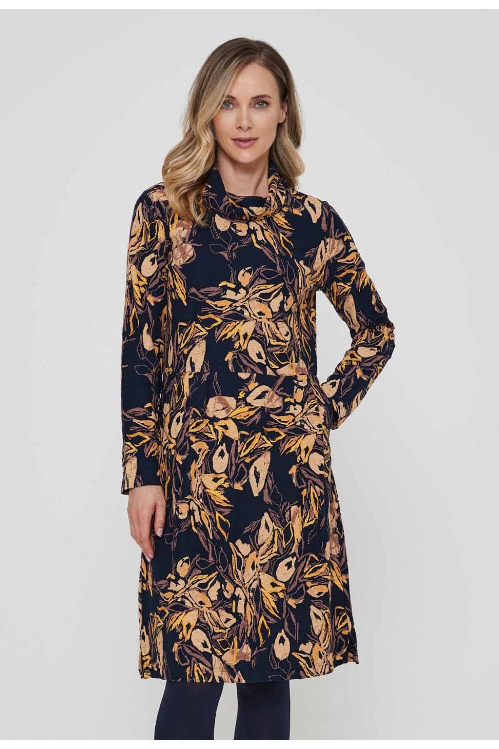 ELIANA DRESS | COL=NAVY