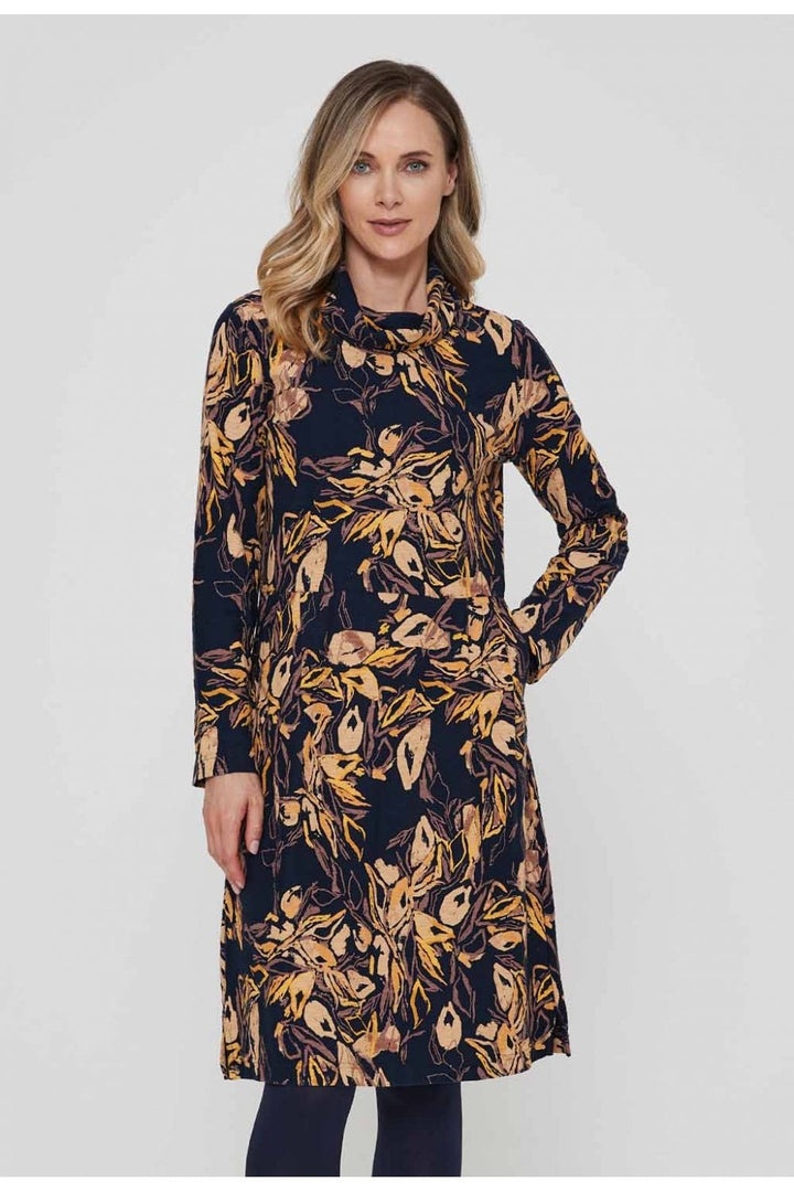 ELIANA DRESS | COL=NAVY