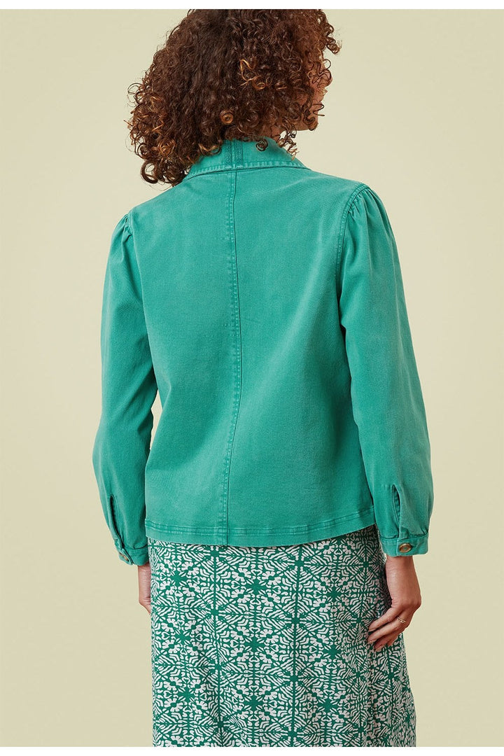 EVERLYN STRETCHED TWILL JACKET | COL=ALHAMBRA