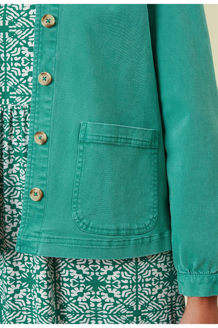 EVERLYN STRETCHED TWILL JACKET | COL=ALHAMBRA