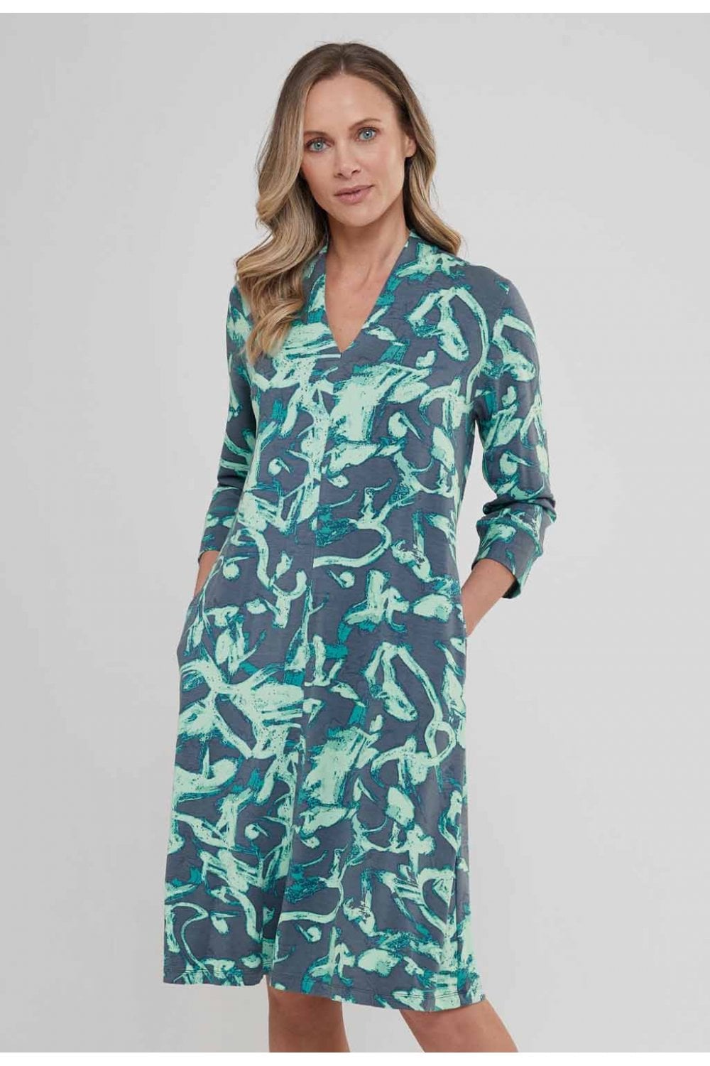 EVLYN DRESS | COL=BLUE MIX