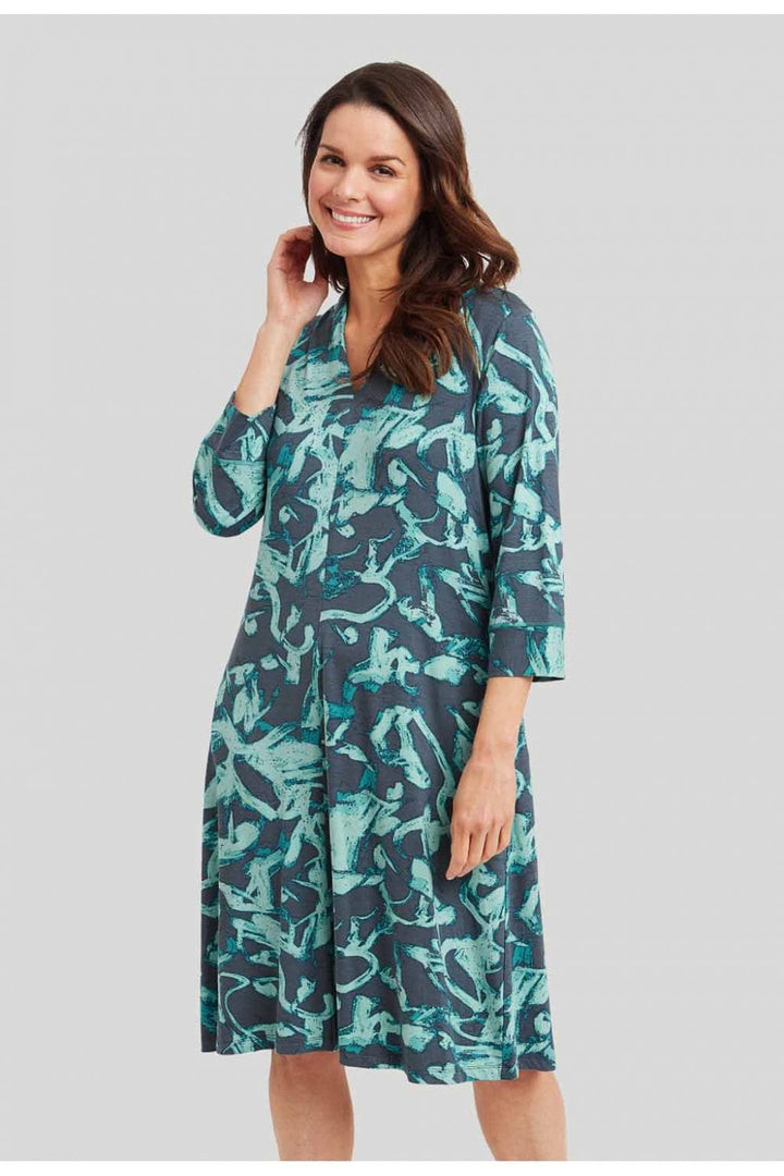 EVLYN DRESS | COL=BLUE MIX