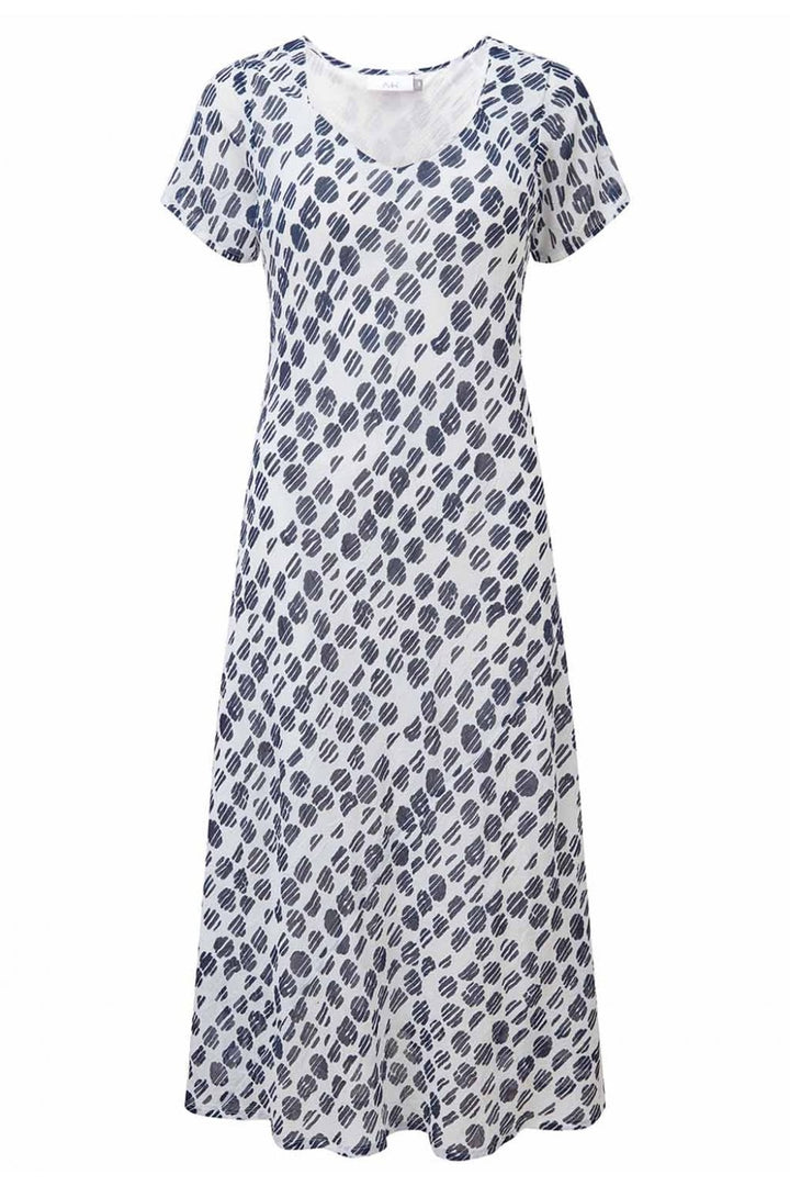 FARAH DRESS | COL=NAVY/WHITE