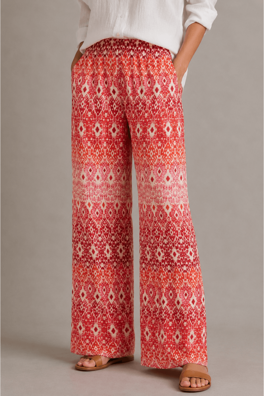 FAY TROUSERS | COL=MOROCCO RED