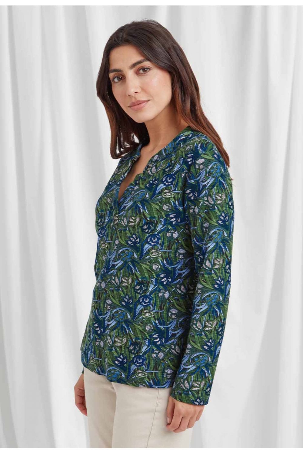FREYA TOP CROCUS PRINT | COL=MULTI