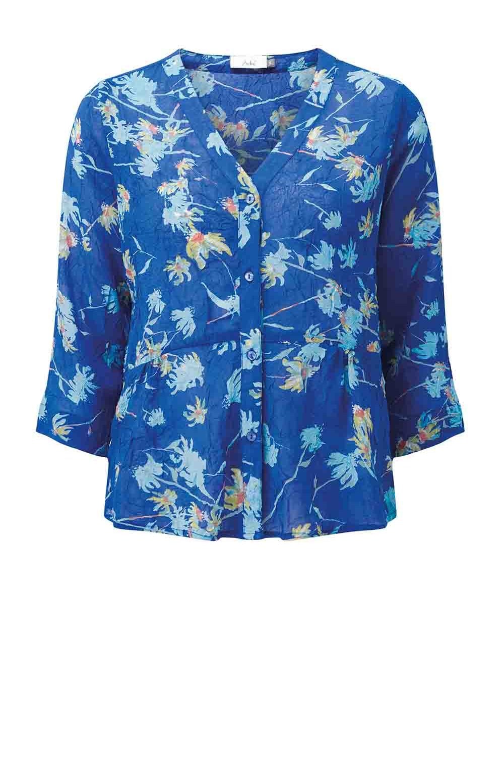 GRACE TOP CAMILLA PRINT | COL=BLUE