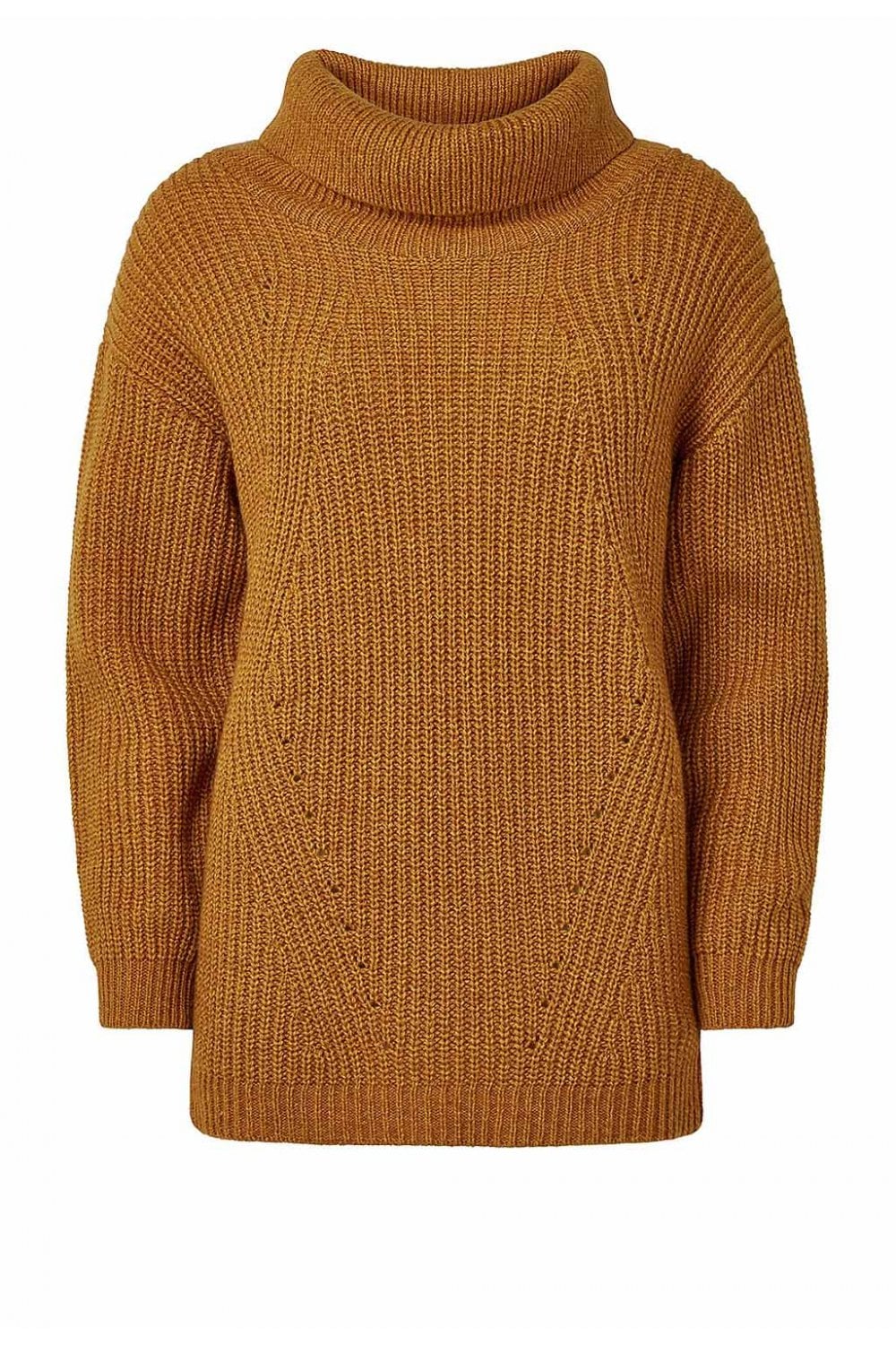 HAILEY TUSCAN KNIT JUMPER | COL=DENIM,MARMALADE