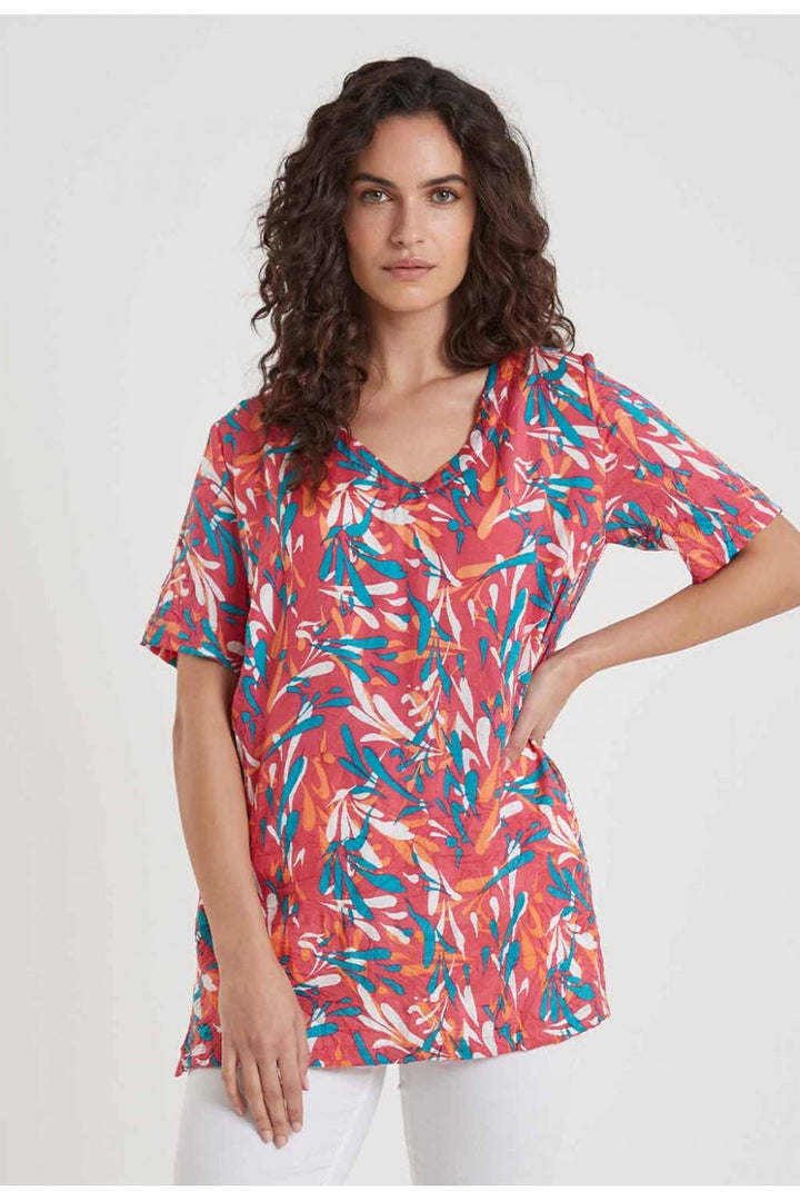 HANNAH TOP | COL=WATERMELON
