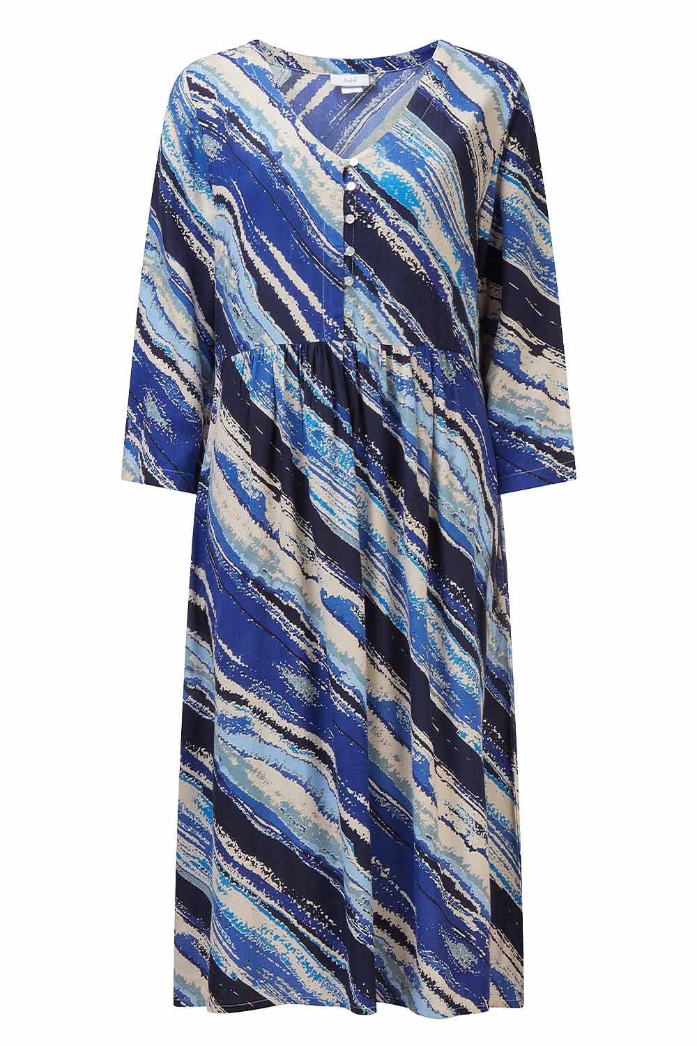 HARPER DRESS | COL=BLUE