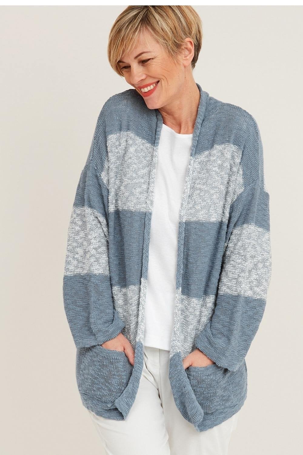 HAWKERS CARDIGAN | COL=BLUE