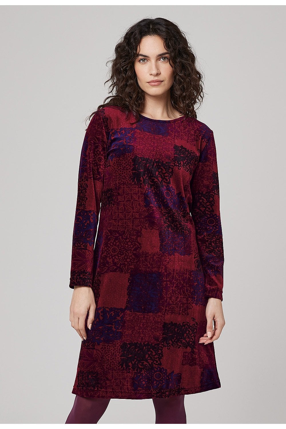 IMANI DRESS | COL=PLUM