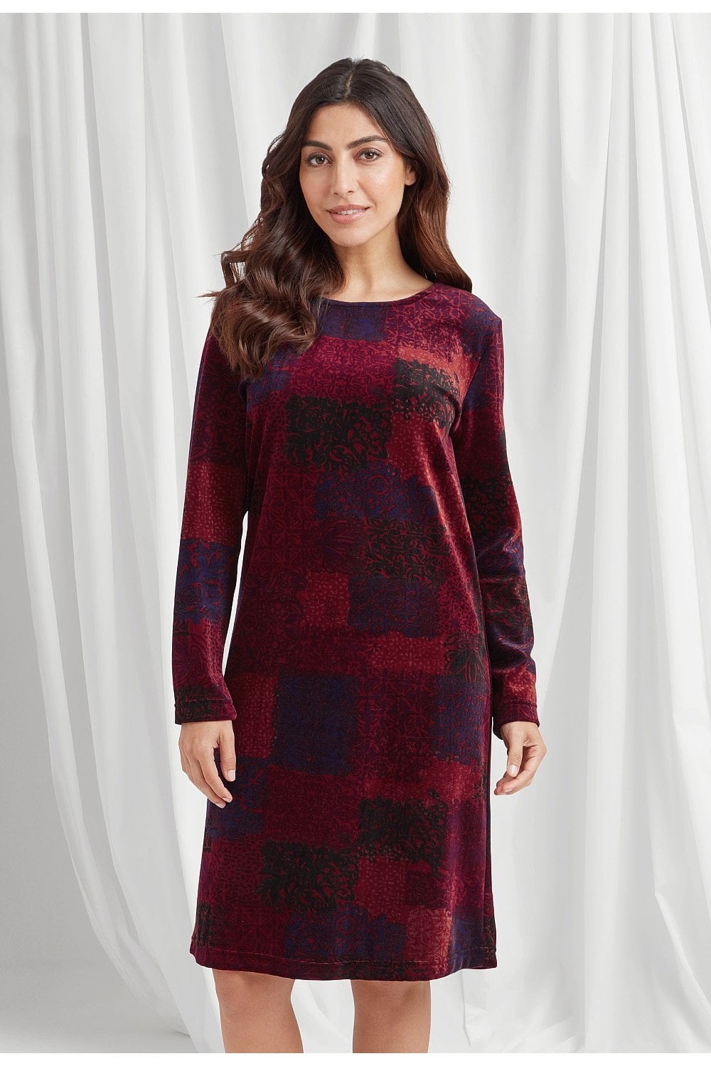 IMANI DRESS | COL=PLUM