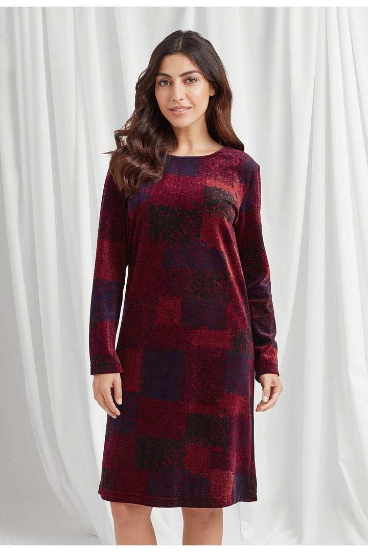 IMANI DRESS | COL=PLUM