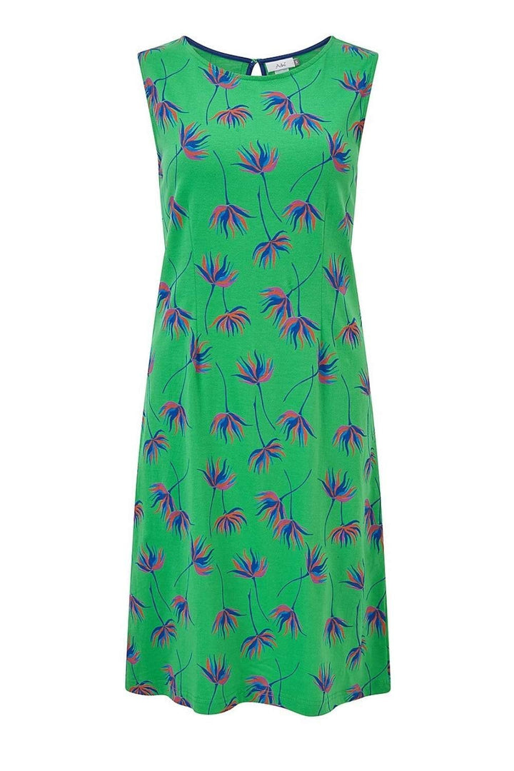 IMOGEN DRESS CUBA PRINT | COL=PARROT GREEN