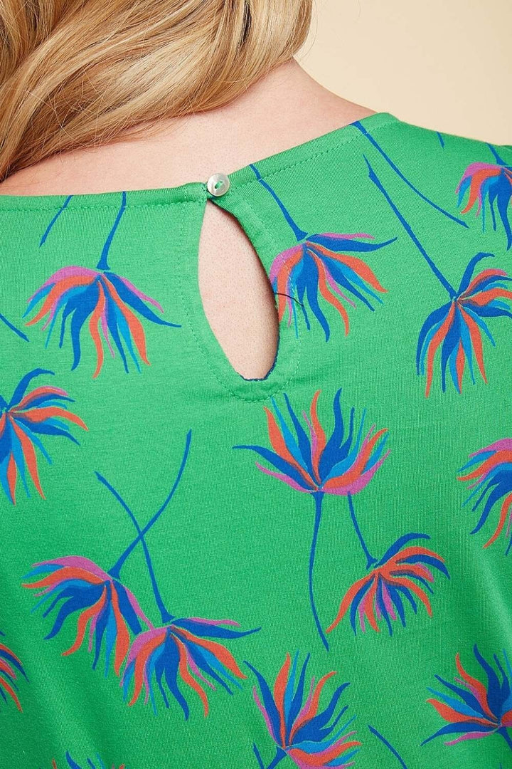 IMOGEN DRESS CUBA PRINT | COL=PARROT GREEN