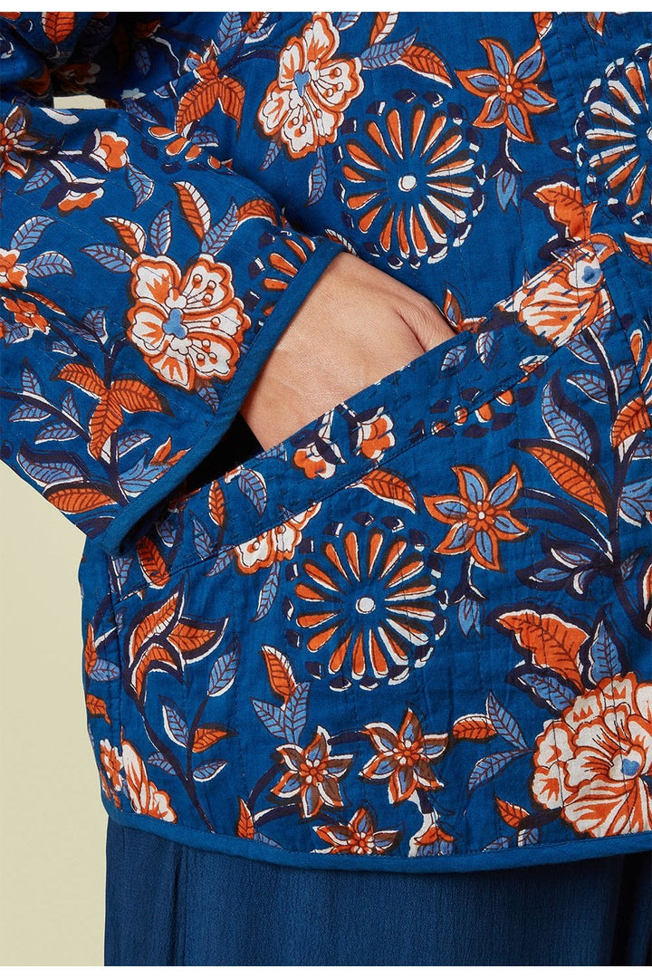 INDRED QUILTED REVERSIBLE JACKET | COL=RED ORANGE