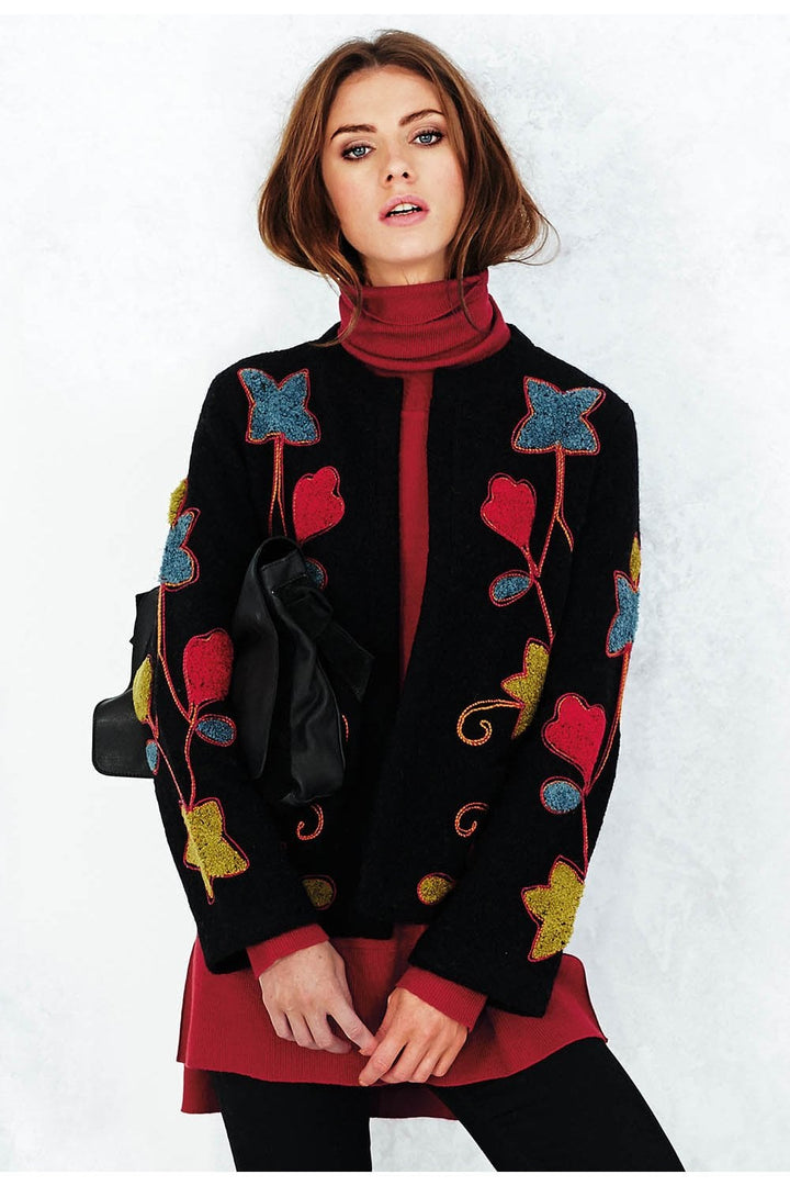 IOANA JACKET AVIEMORE KNIT | COL=BLACK