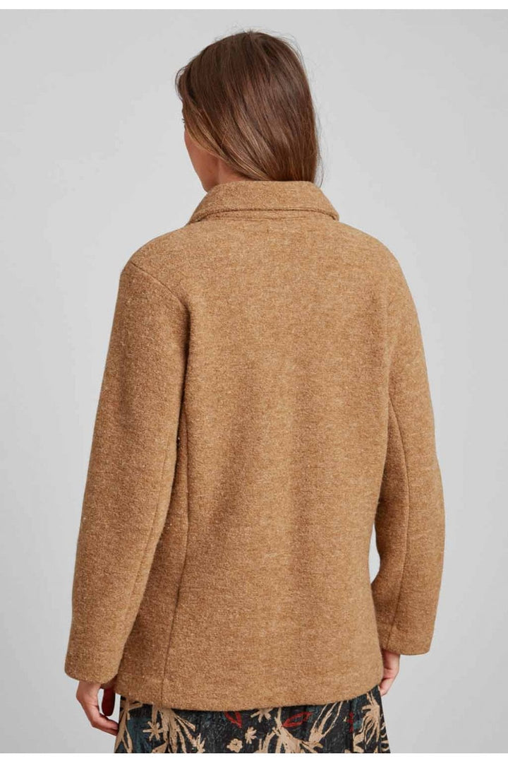 ISOLA BOILED WOOL JACKET | COL=ALMOND