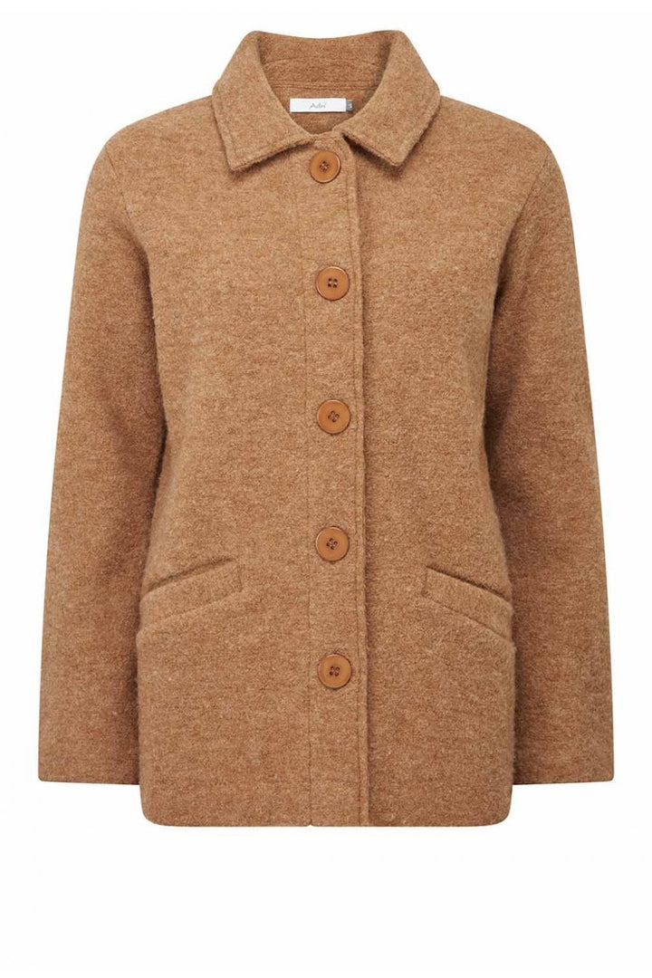 ISOLA BOILED WOOL JACKET | COL=ALMOND