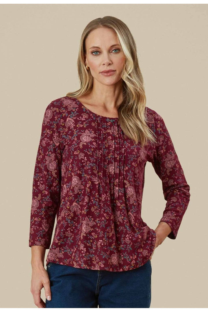 ISSY TOP | COL=WINDSOR WINE