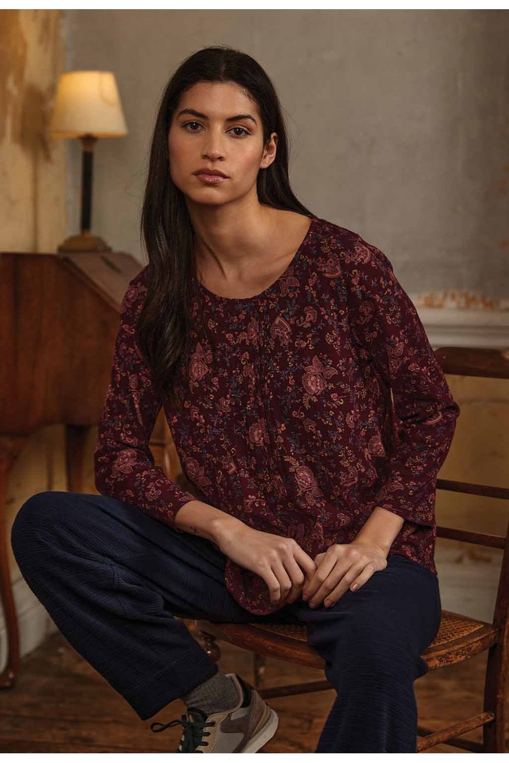 ISSY TOP | COL=WINDSOR WINE