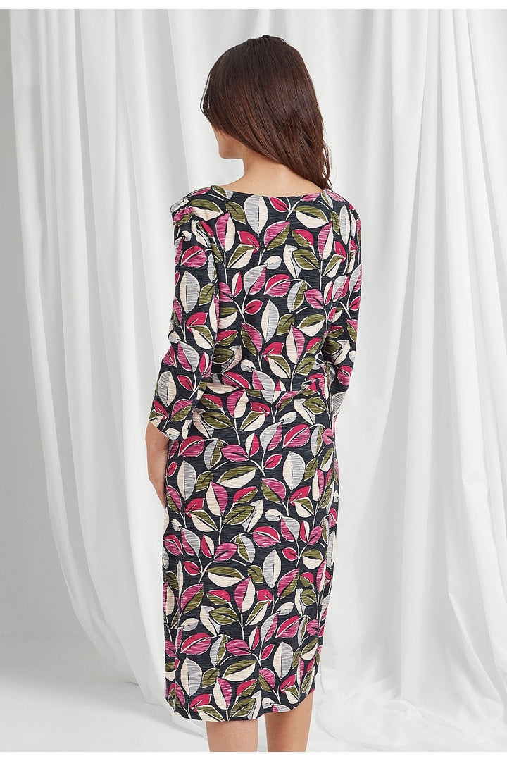 IVO DRESS PAINTED LEAF PRINT | COL=MULTI