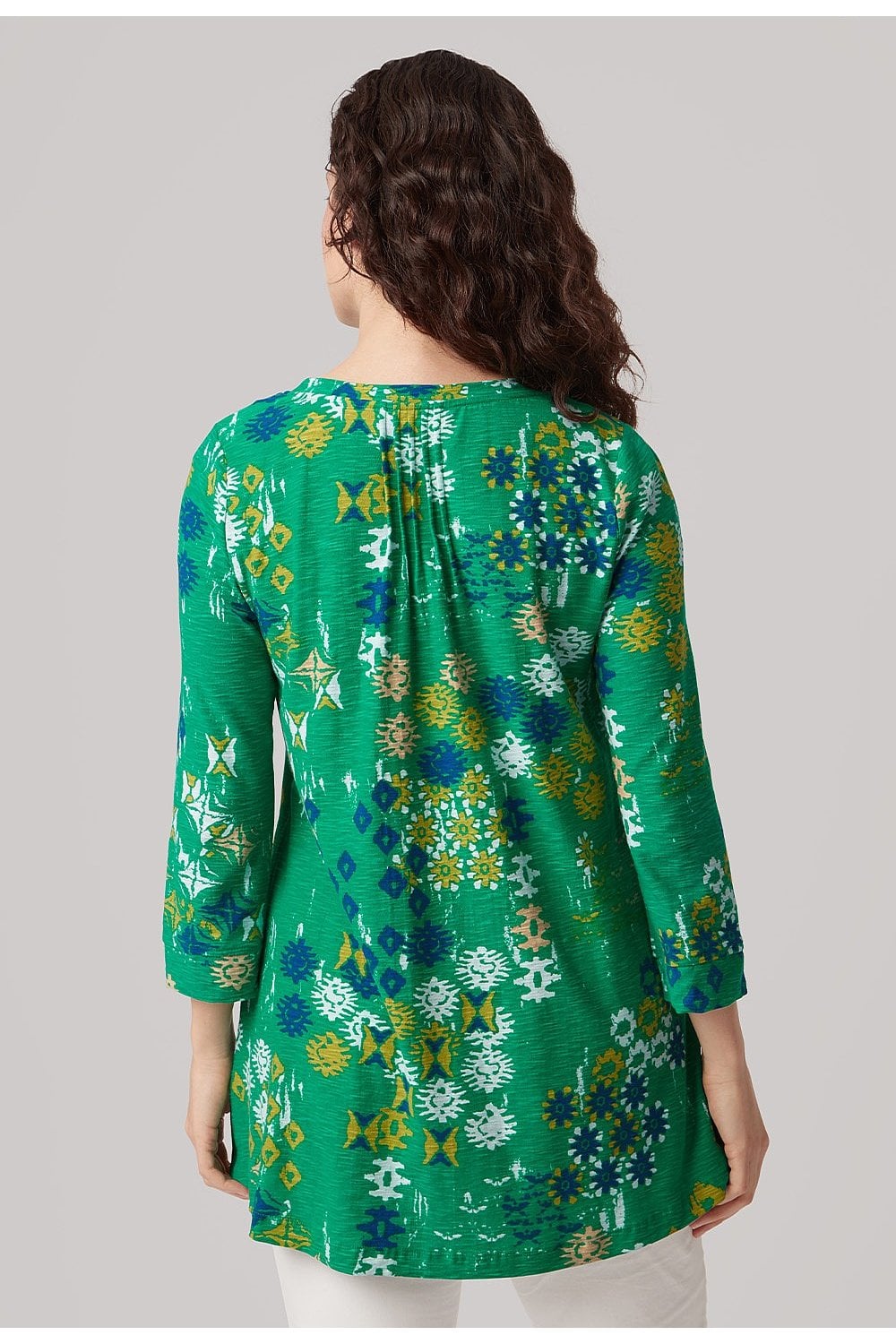JADA PRINT HAILEY TUNIC | COL=GREEN