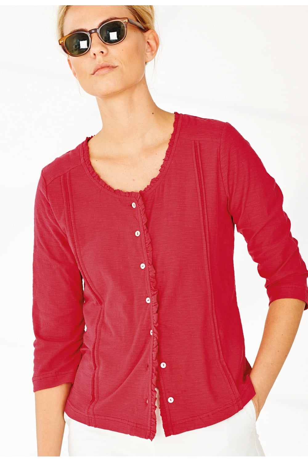 JADE CARDIGAN | COL=POPPY