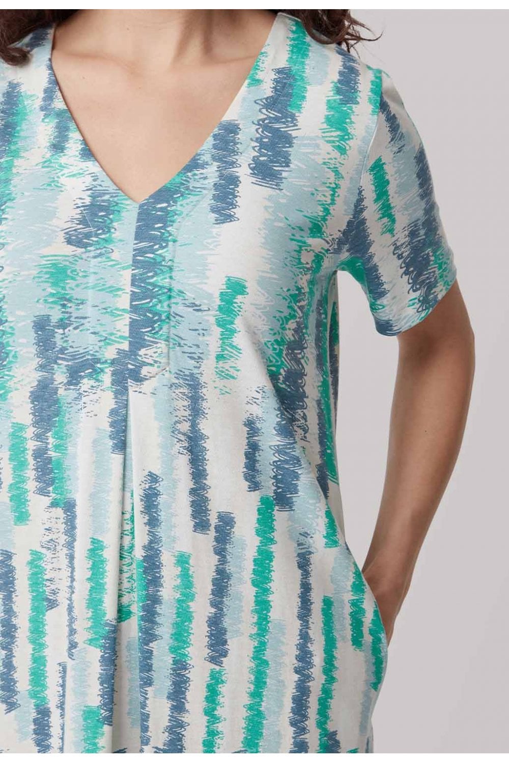 JENNA ZIG ZAG DRESS | COL=MULTI