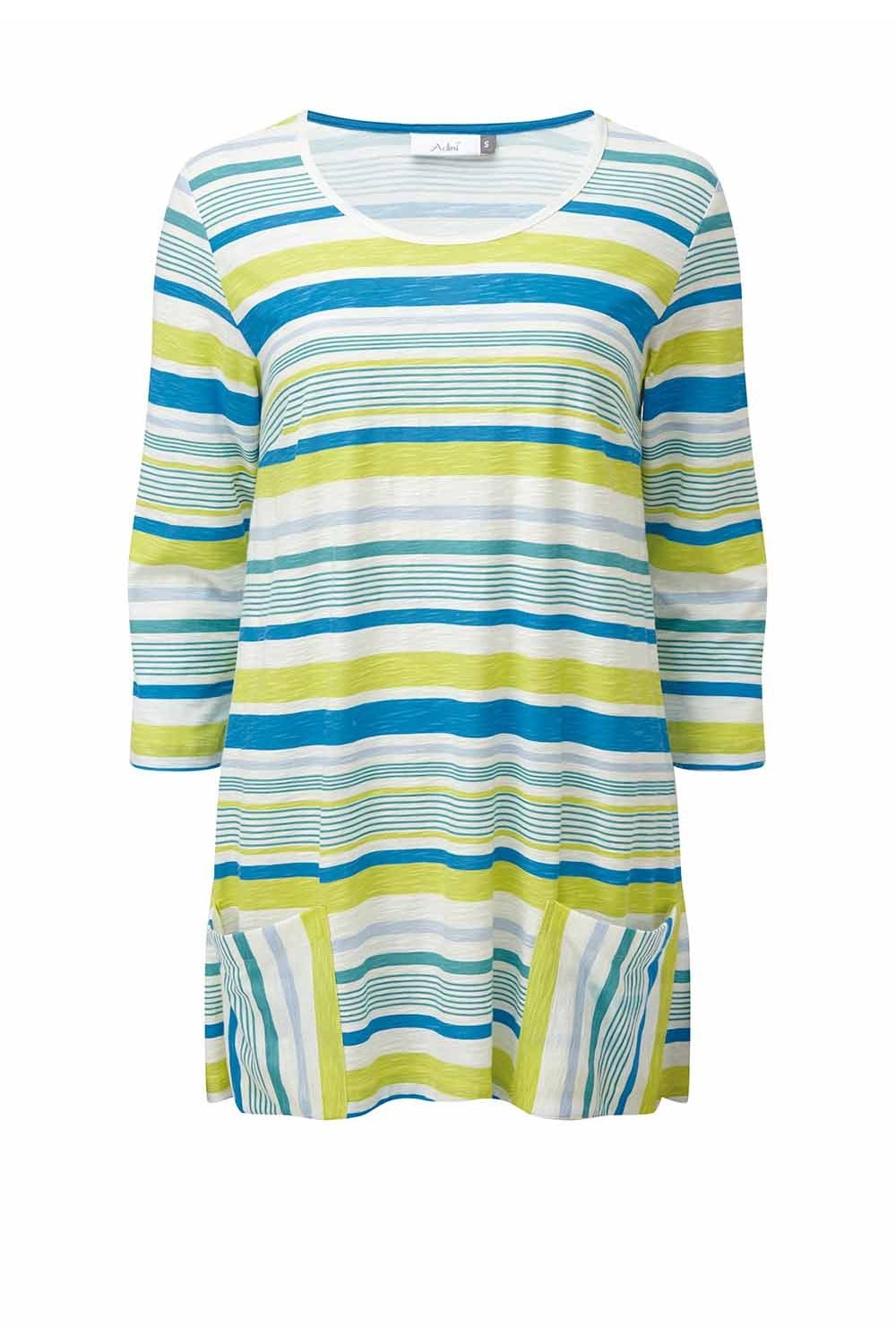JESS TUNIC REEVA STRIPE | COL=PEACOCK