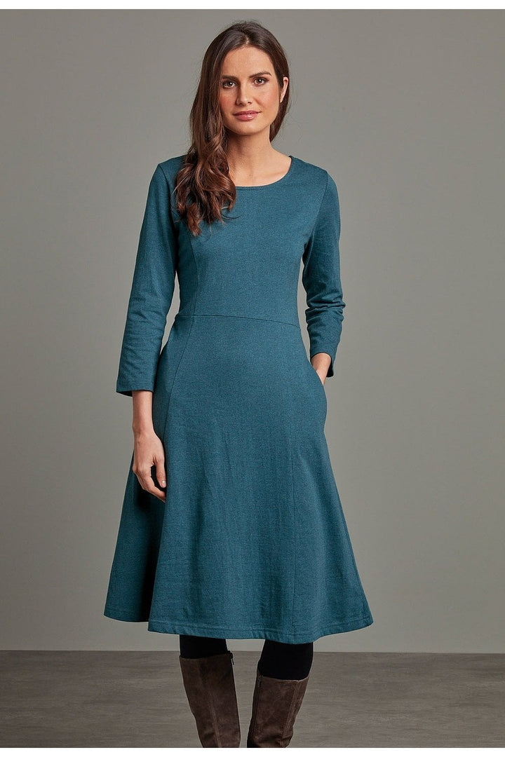 JOSIE JERSEY DRESS | COL=TEAL