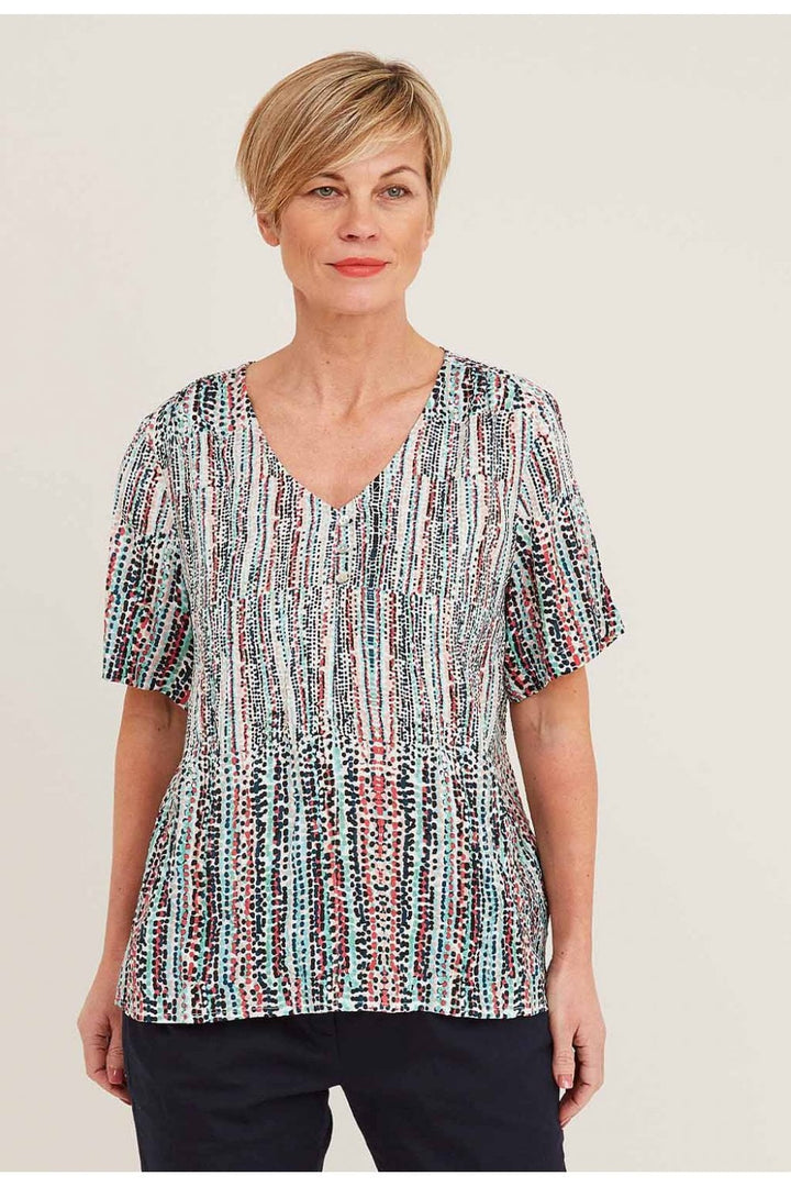 JULIET TOP HORIZON PRINT | COL=MULTI