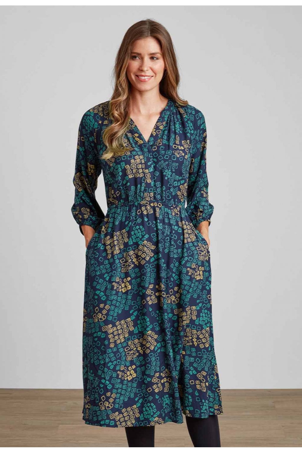 KARIN DRESS | COL=NAVY