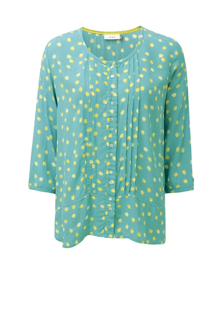 KATE TUNIC CITRUS SPOT PRINT | COL=TOPAZ