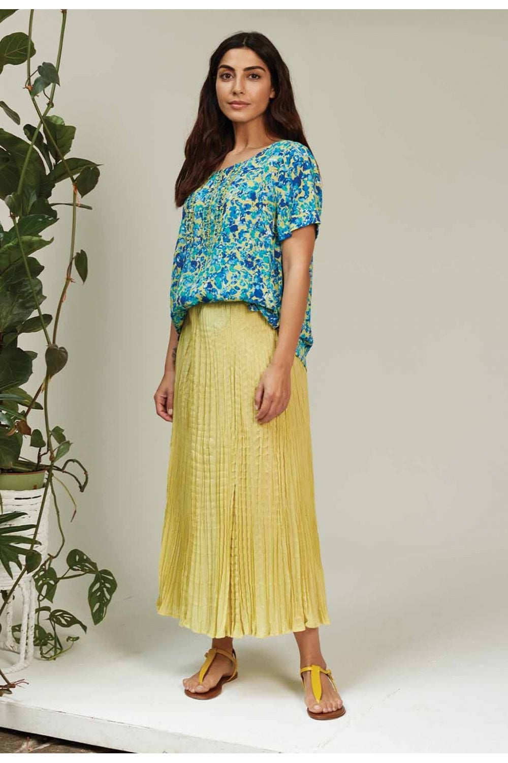 KAY SKIRT | COL=LIME