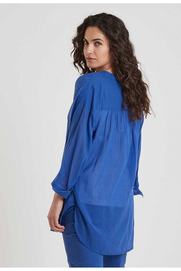 LACY TUNIC | COL=COBALT