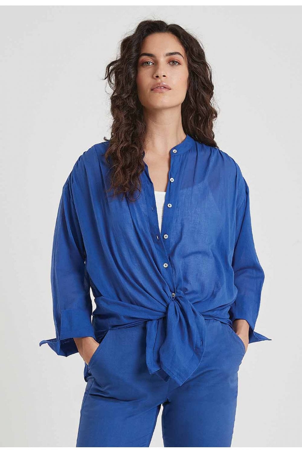 LACY TUNIC | COL=COBALT