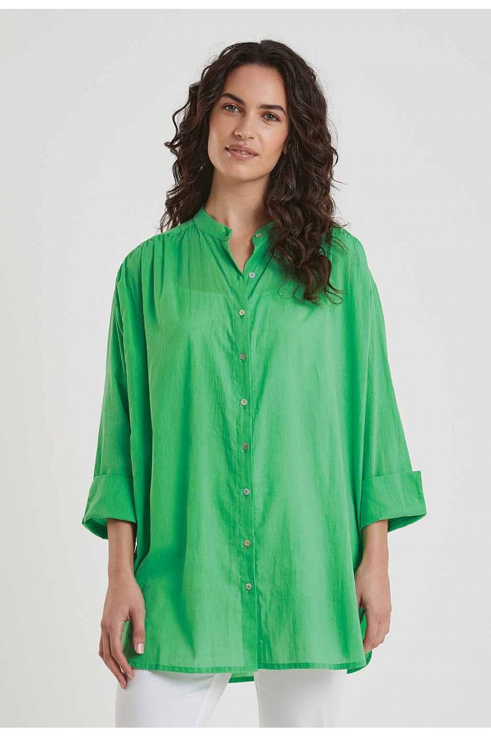 LACY TUNIC | COL=ISLAND GREEN