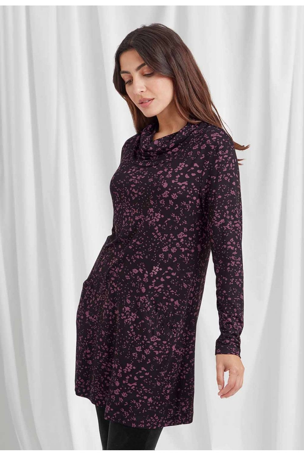 LORRA TUNIC ANIKA PRINT | COL=BLACK
