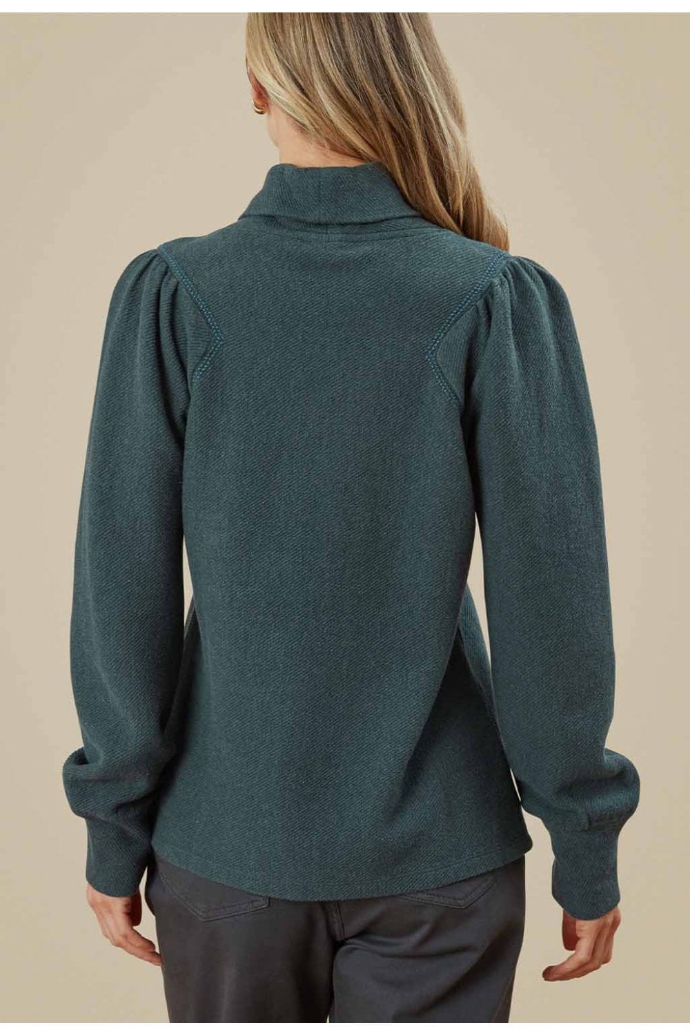LOTUS ROLL NECK JUMPER | COL=GREEN