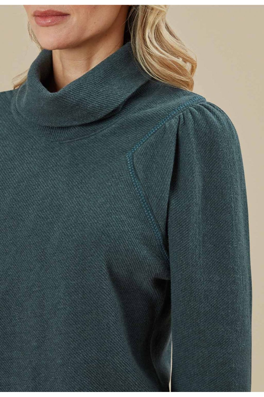 LOTUS ROLL NECK JUMPER | COL=GREEN