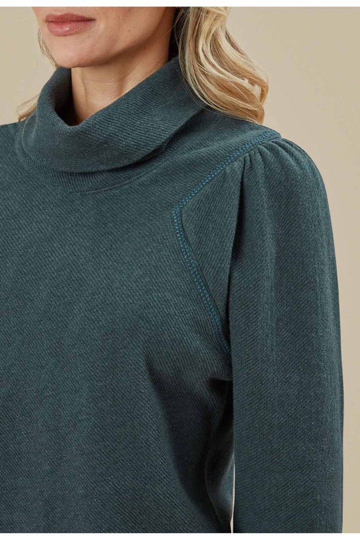 LOTUS ROLL NECK JUMPER | COL=GREEN