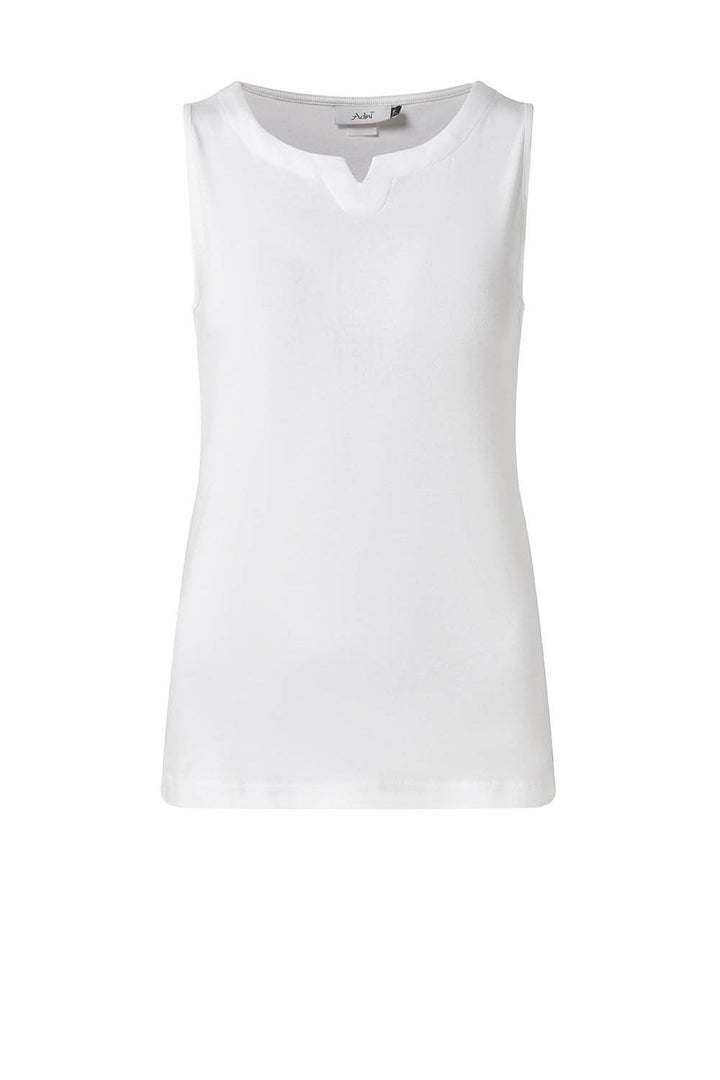 LUCIE VEST TOP COTTON RIB | COL=WHITE