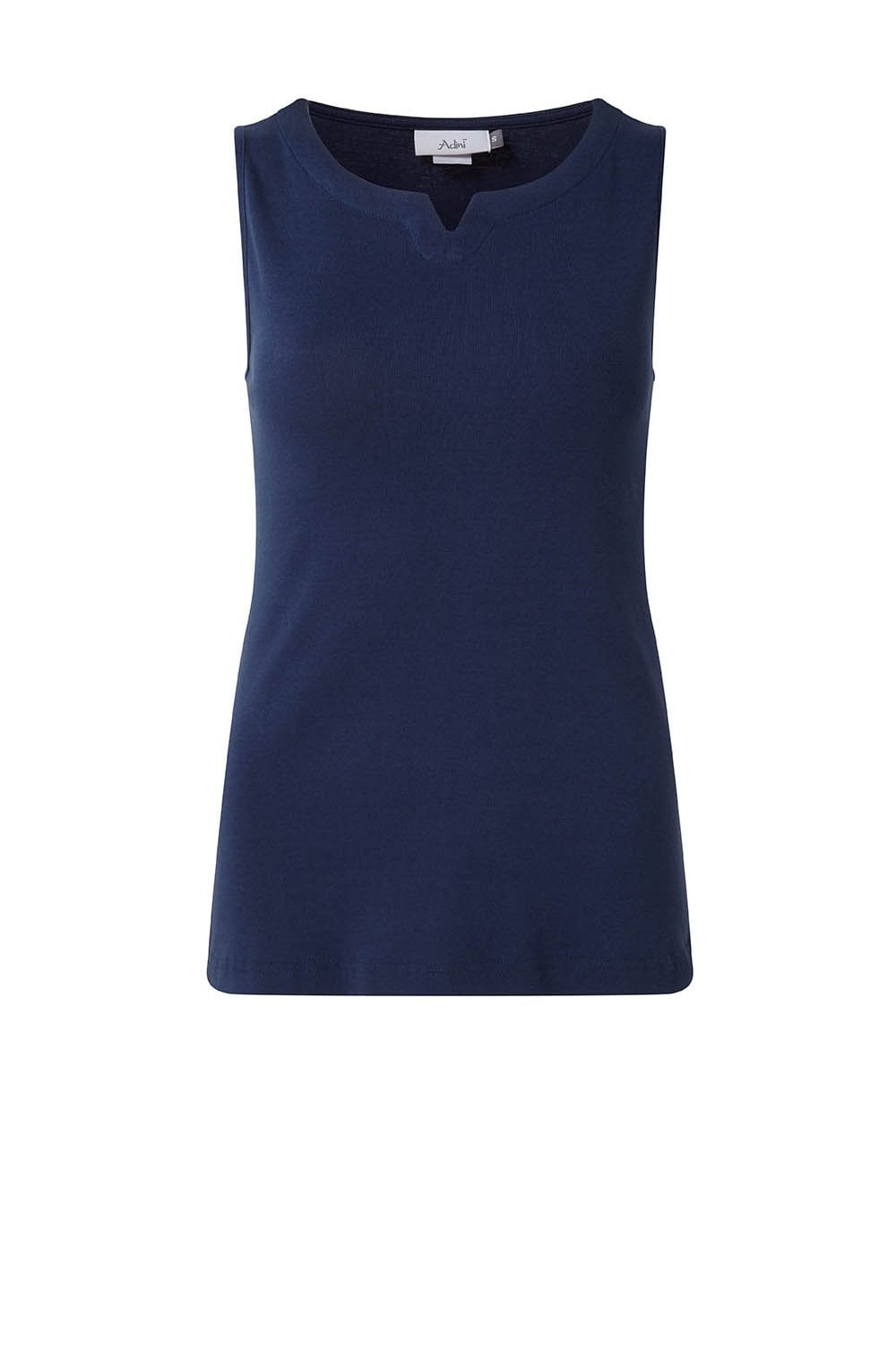 LUCIE VEST TOP COTTON RIB | COL=NAVY
