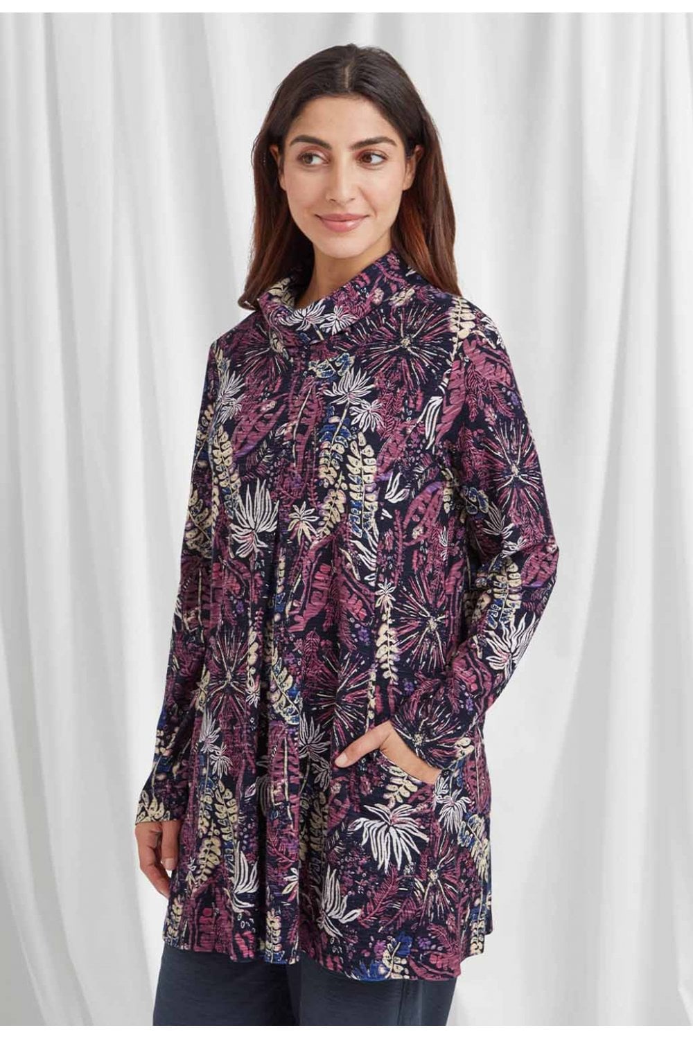 LUNA TUNIC FOREST PRINT | COL=MULTI